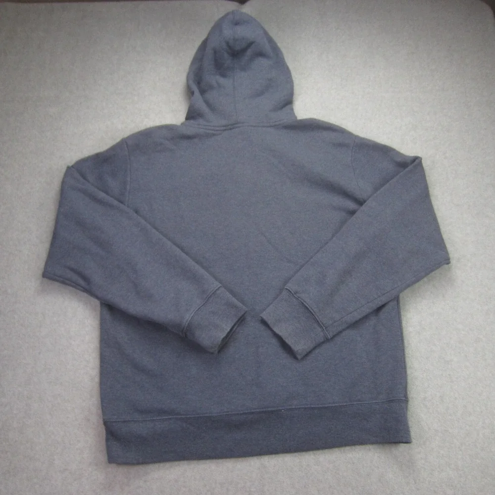 The North Face Men's M Blue Pullover Hoodie Sweatshirt‎ Graphic Logo Outdoor